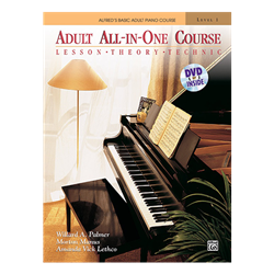 Alfred's Basic Adult All-in-One Course Book 1 with  DVD