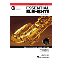 Essential Elements for Band – Baritone Saxophone Book 2 with Online Resources