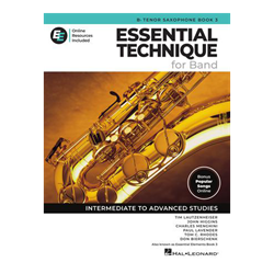Essential Technique for Band – Tenor Saxophone Book 3 with Online Resources