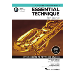 Essential Technique for Band – Baritone Saxophone Book 3 with Online Resources