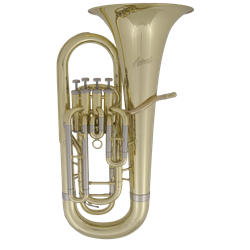 EU784L Euphonium, Performer Series, 4 Valve (Inline), Lacquer, .571" Bore, Small Shank, 11" Bell, Rose Brass Leadpipe, Case