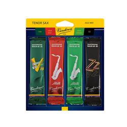 SRMIXT25 Vandoren Jazz Mix Card Tenor Sax #2.5 (1 ea Java, Java Red, ZZ, V16)
