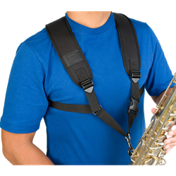 Sax Harness - Deluxe Padded with metal clip Large - Blacl Pro-Tec A306M