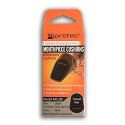 Mouthpiece Cushions, large .8mm, black Protec MCL8B