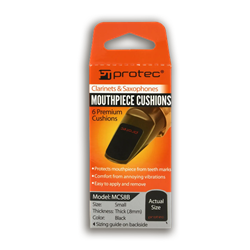 Mouthpiece Cushions, small, .88mm black Protec MCS8B