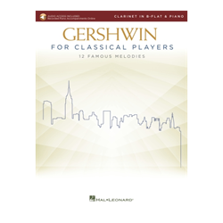 Gershwin for Classical Players - Clarinet with audio accompaniment access