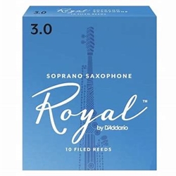 RIB1030 Rico Royal Soprano Sax #3 Reeds (10)