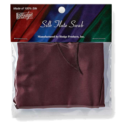 FB3 Hodge Silk Flute Swab - Burgundy