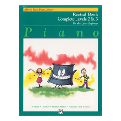 Alfred's Basic Piano Library Recital Book 2 & 3 complete