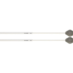 MUS108 Marimba Mallets - Hard - Grey Yarn - 2-Step Handle