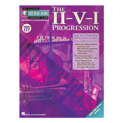 The II-V-I Progression Lesson Lab - Jazz Play Along Vol 177 with online audio access