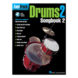 FastTrack Drum Songbook 2  Level 2 with online audio access code